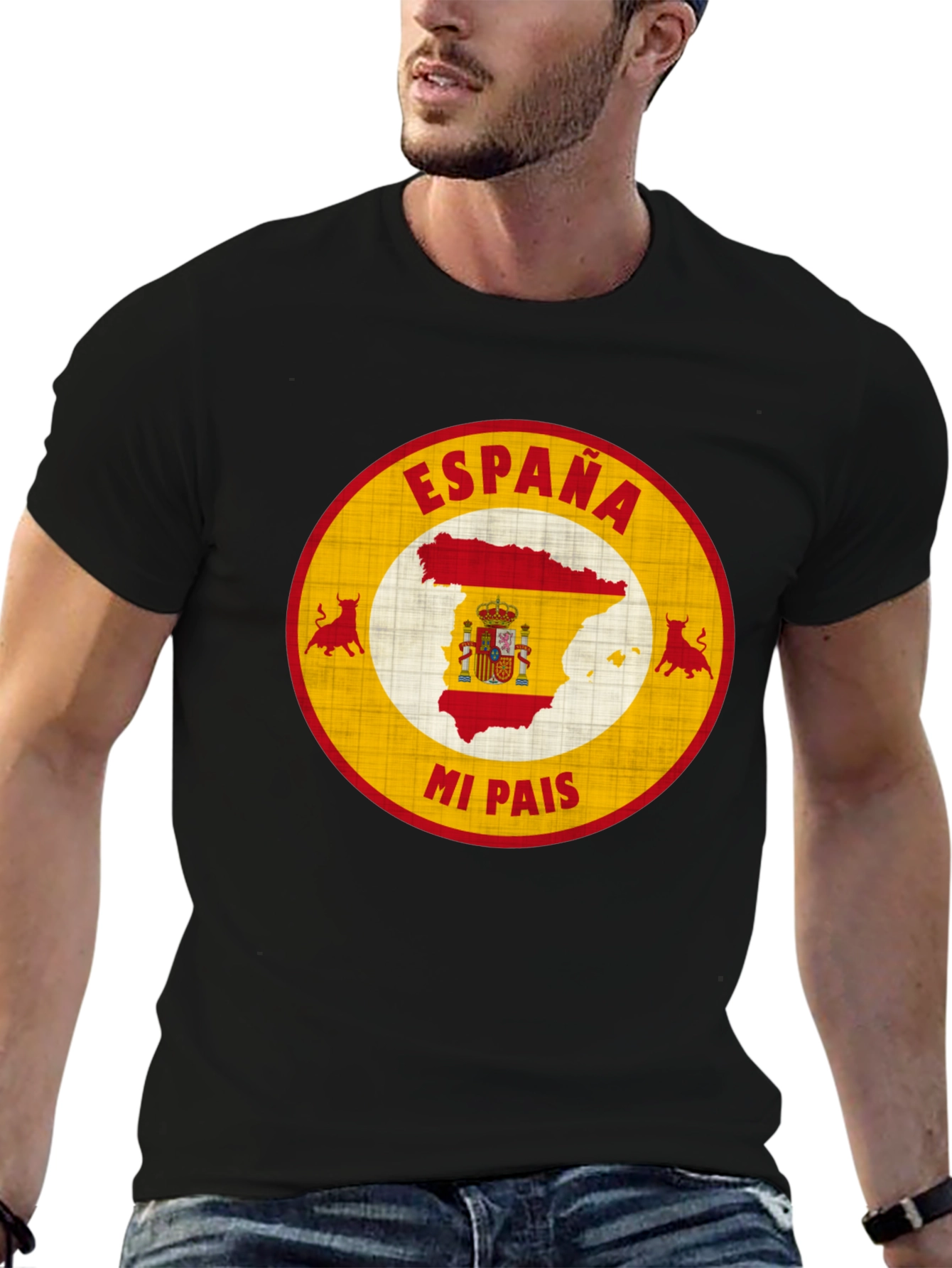 España Mi Pais T-Shirt Spain Pride Graphic Tee