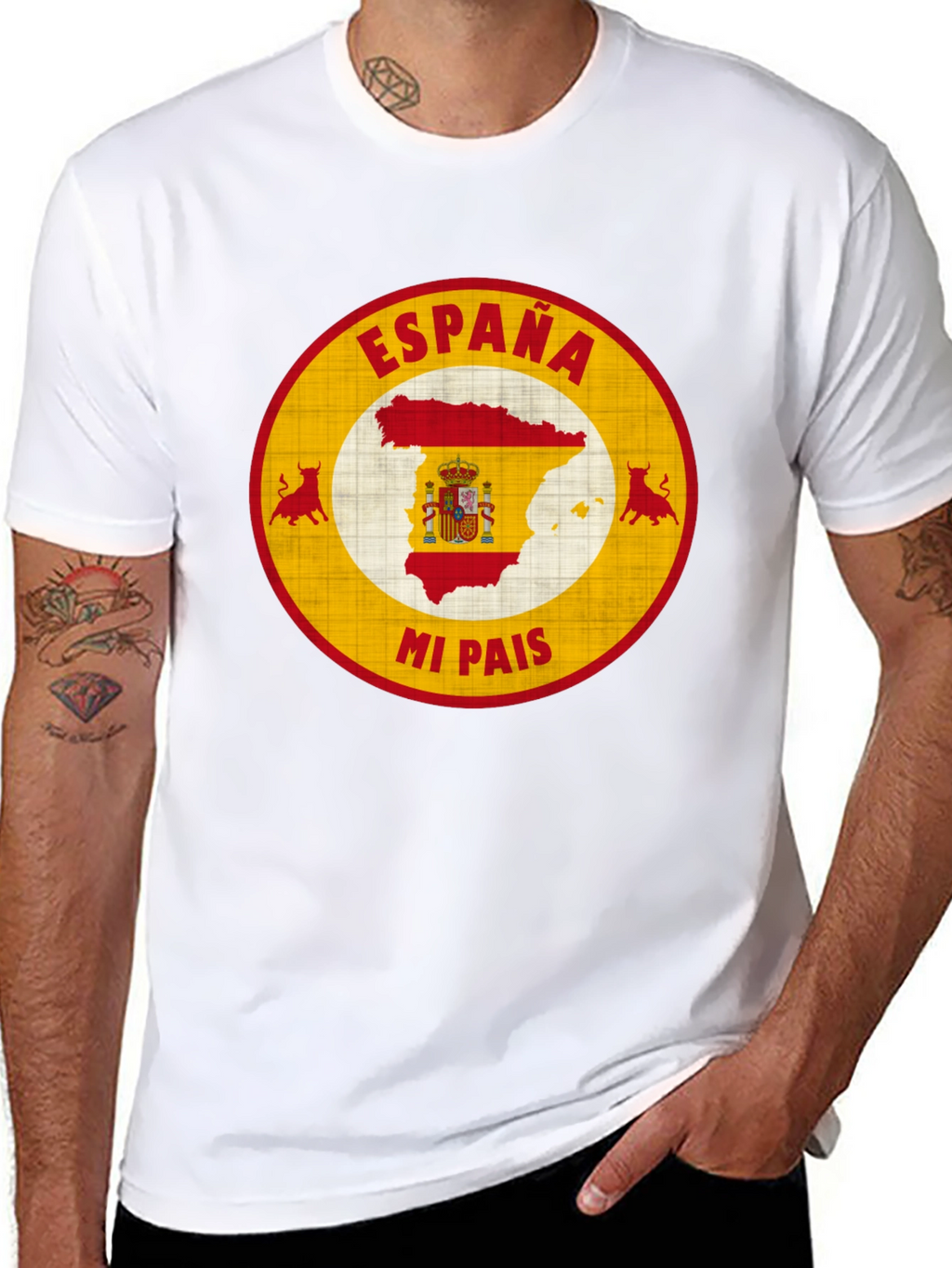 España Mi Pais T-Shirt Spain Pride Graphic Tee