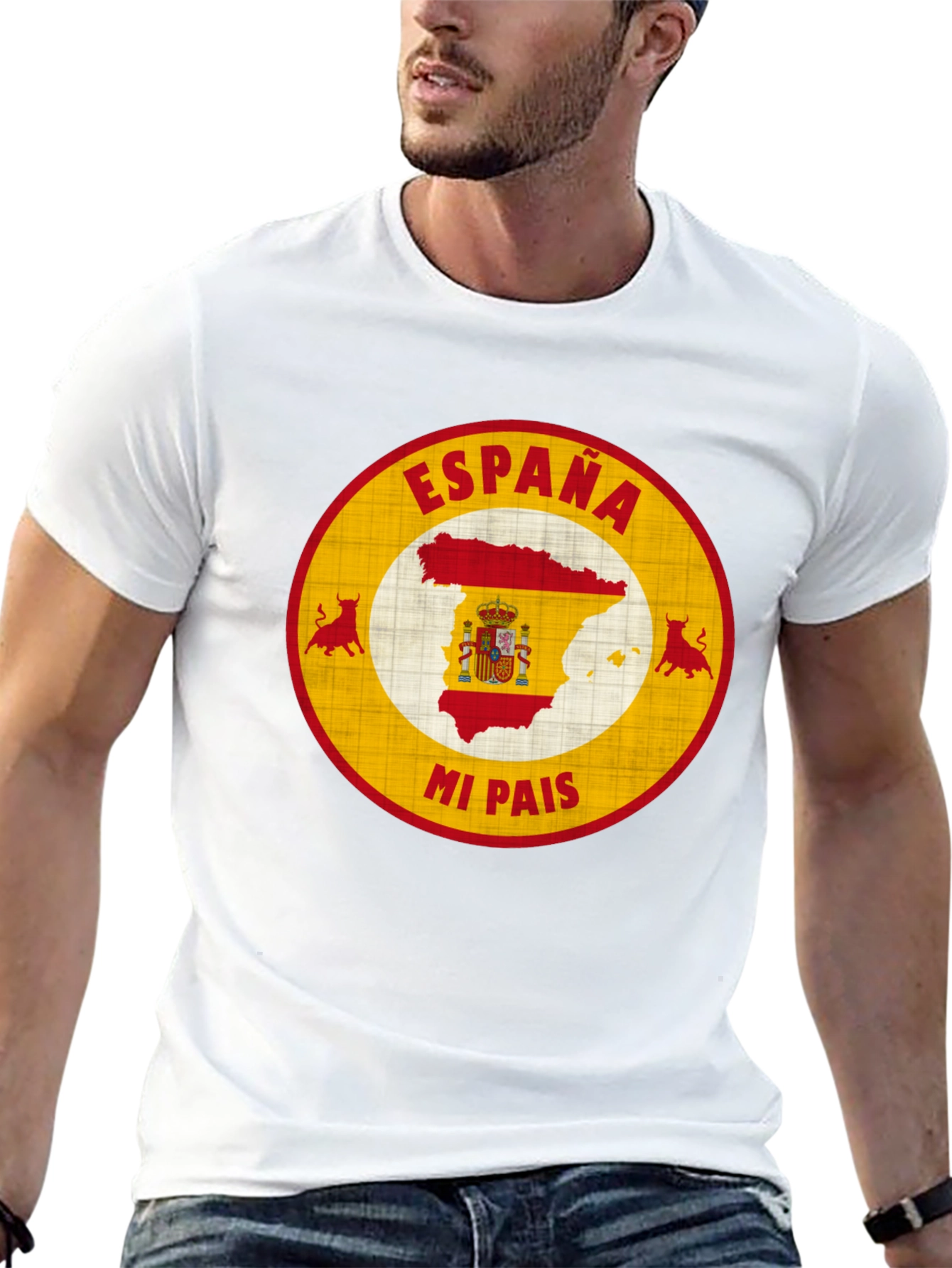 España Mi Pais T-Shirt Spain Pride Graphic Tee