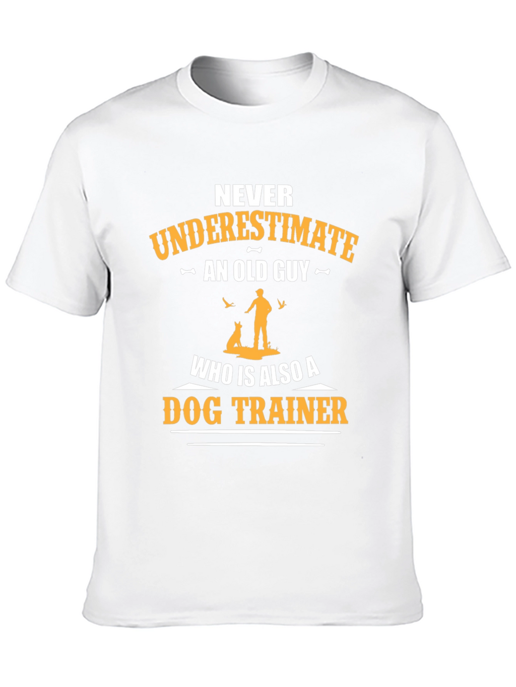Never Underestimate Old Guy Dog Trainer T-Shirt