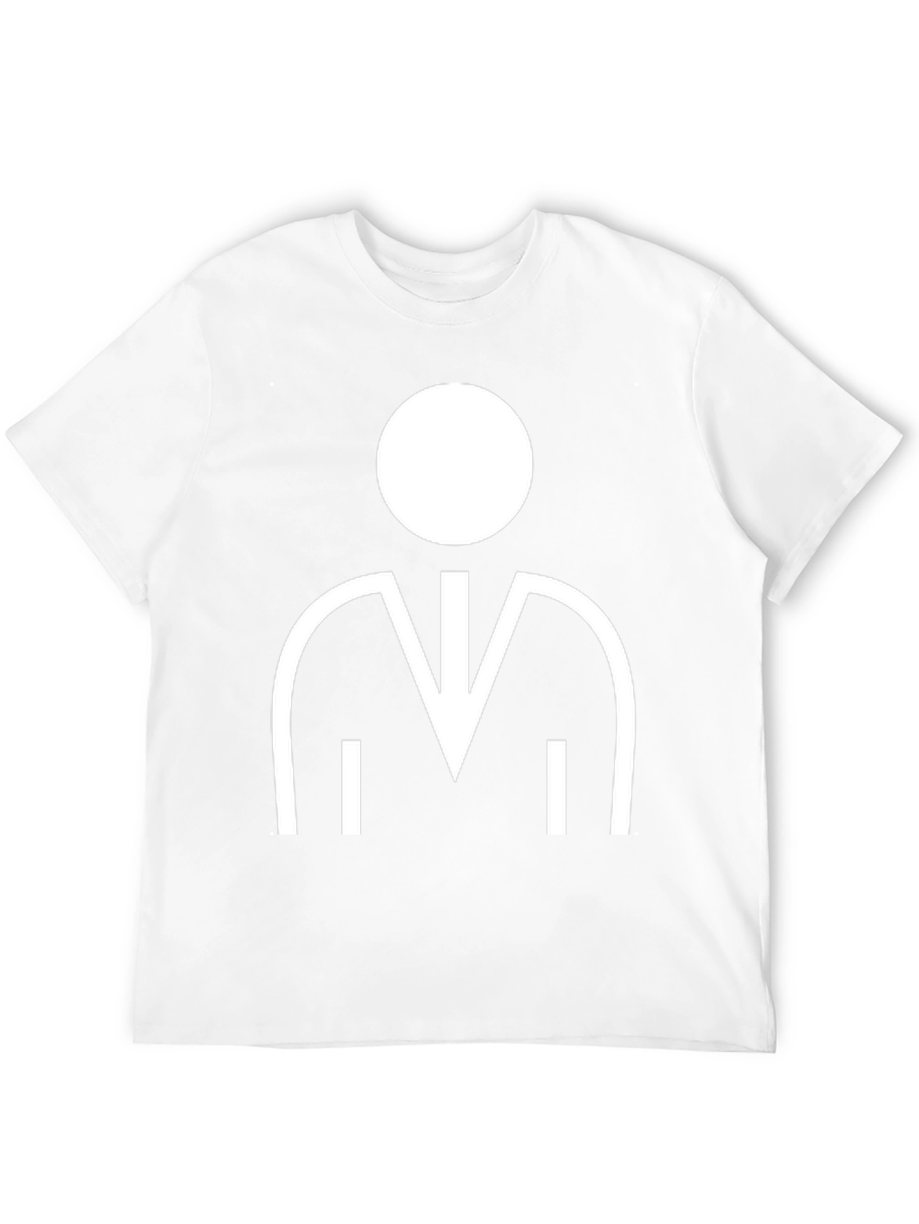 Geometric Person Graphic Black T-Shirt