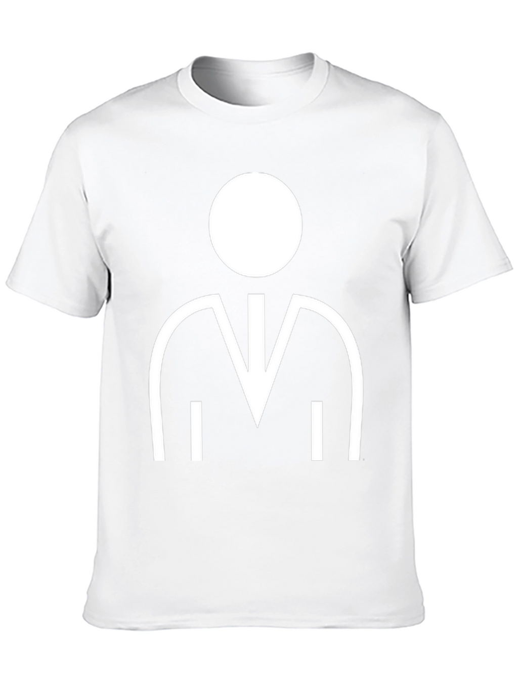 Geometric Person Graphic Black T-Shirt