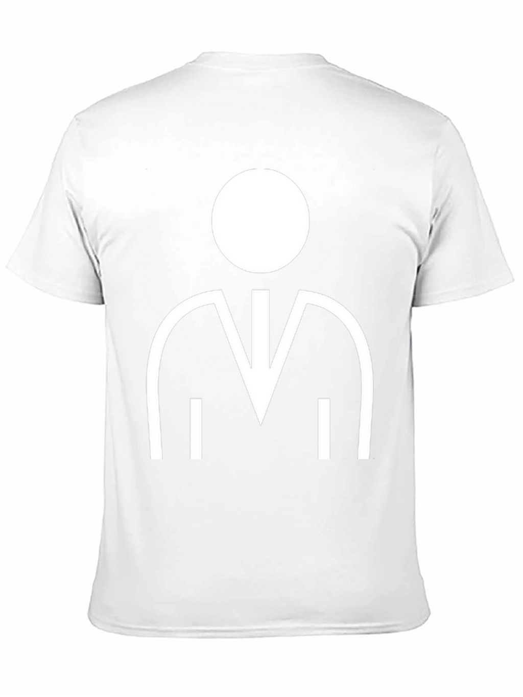Geometric Person Graphic Black T-Shirt