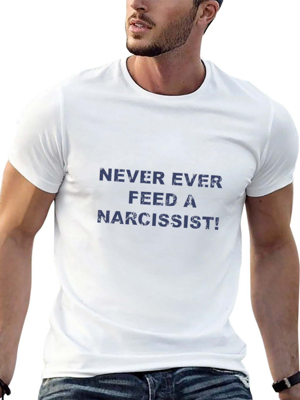 Never Feed A Narcissist Black Graphic Tee