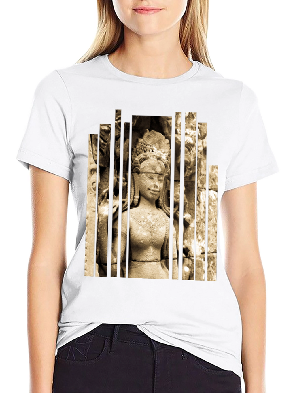 Ancient Temple Statue Graphic Tee