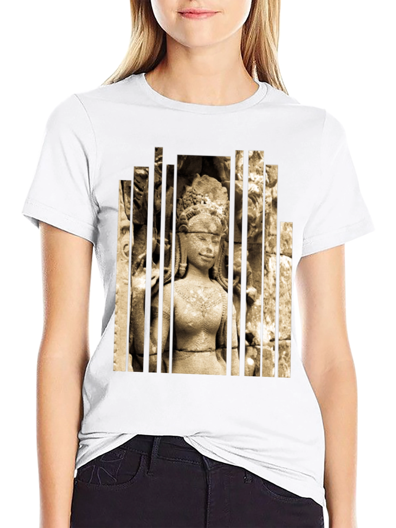 Ancient Temple Statue Graphic Tee