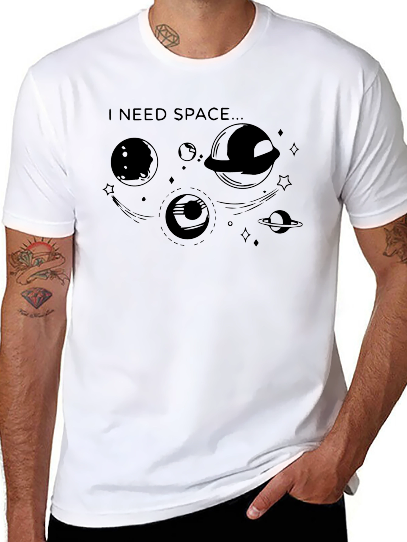 I Need Space T-Shirt - Galaxy Design