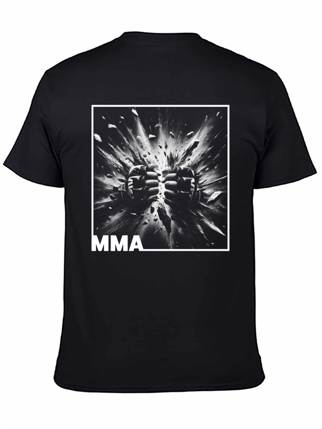 MMA Fighting Graphic Tee - Black