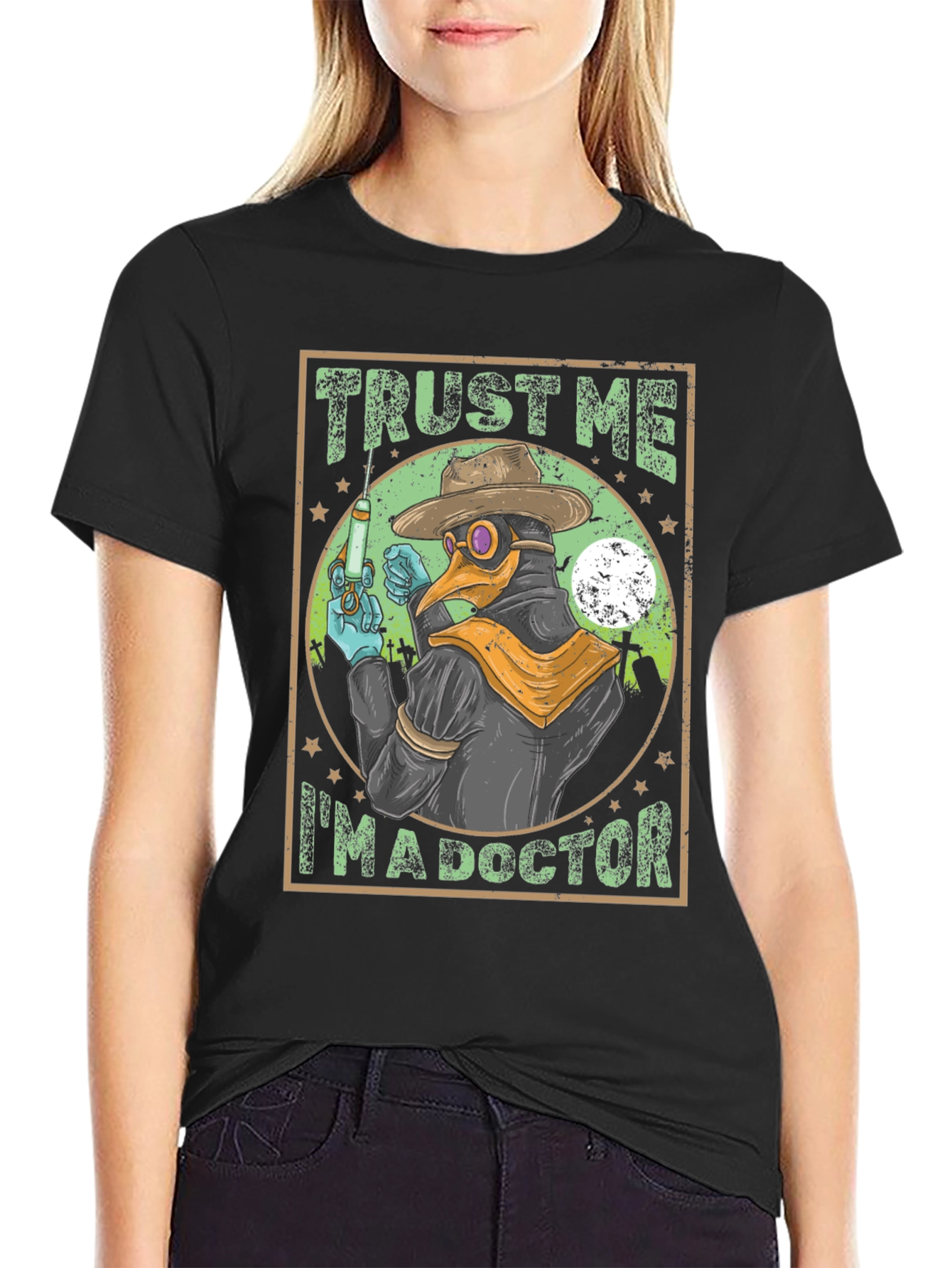 Trust Me Im a Doctor T-Shirt Plague Doctor Halloween