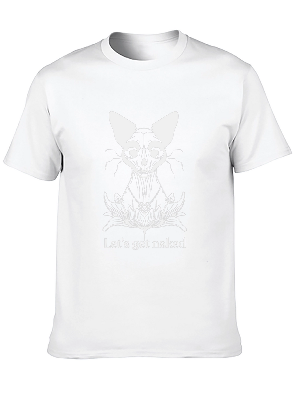 Cat Skeleton T-Shirt - Lets Get Naked