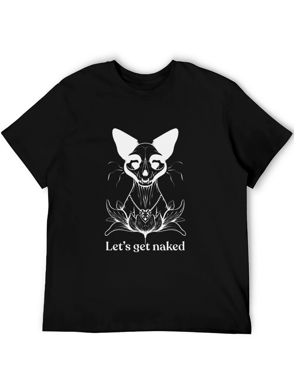 Cat Skeleton T-Shirt - Lets Get Naked