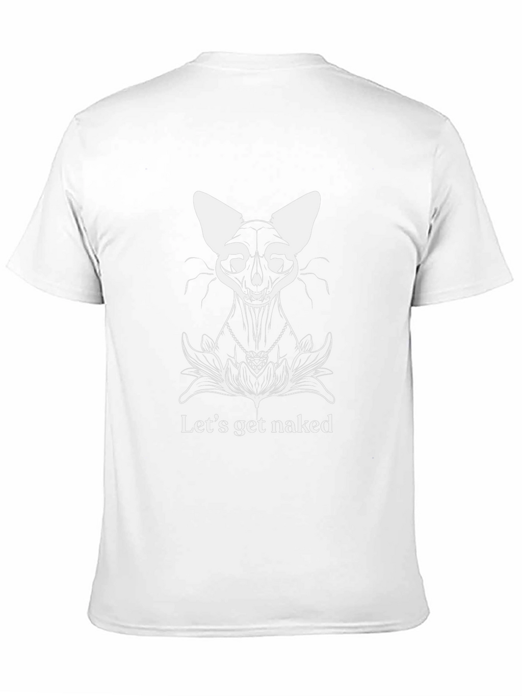 Cat Skeleton T-Shirt - Lets Get Naked