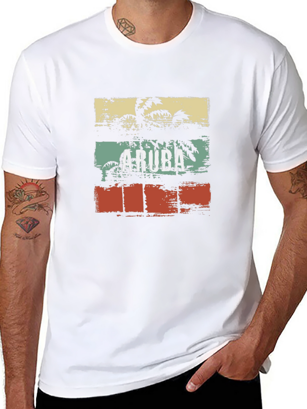Aruba Palm Tree Graphic Tee