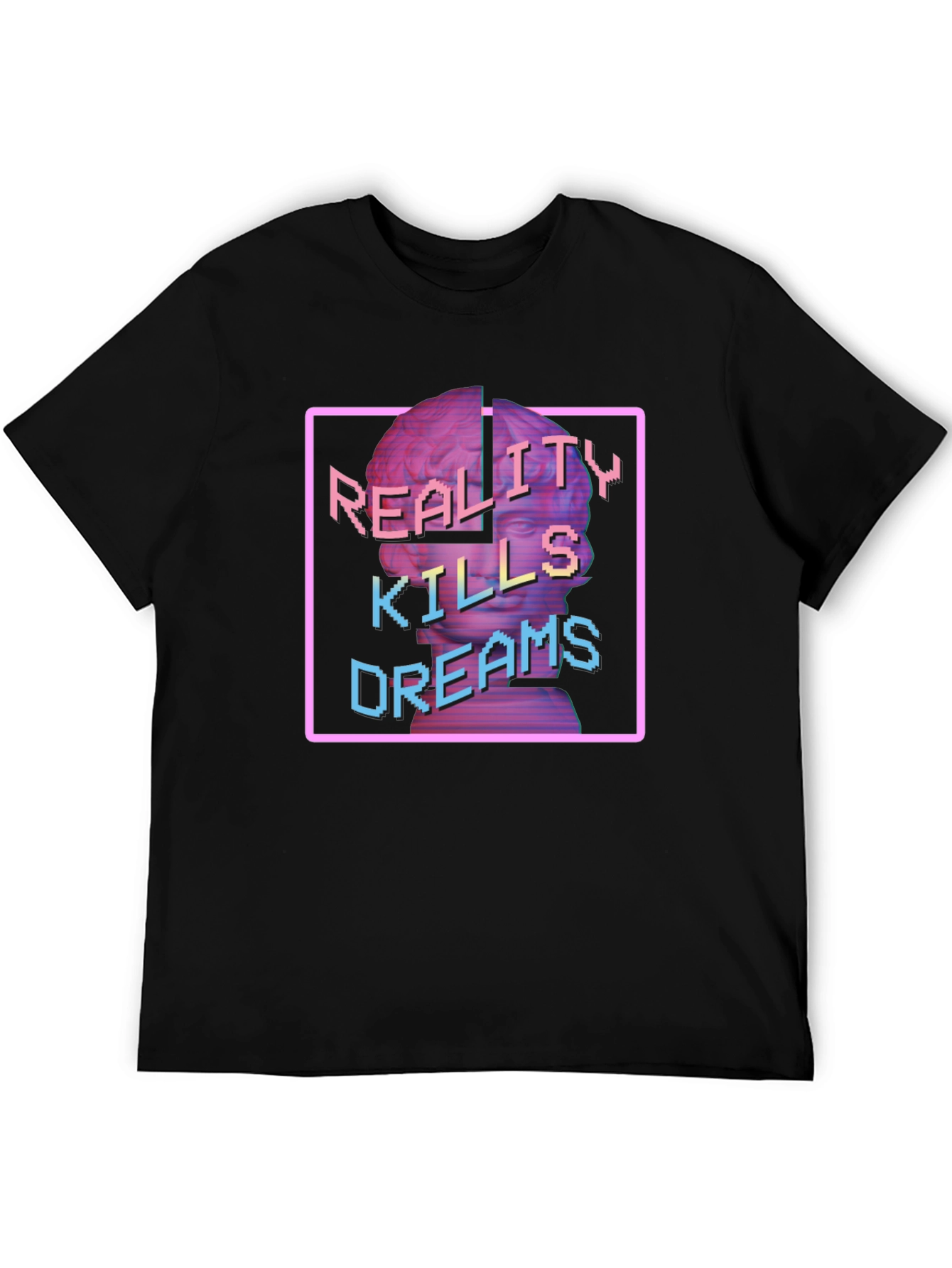 Reality Kills Dreams Graphic T-Shirt - Black