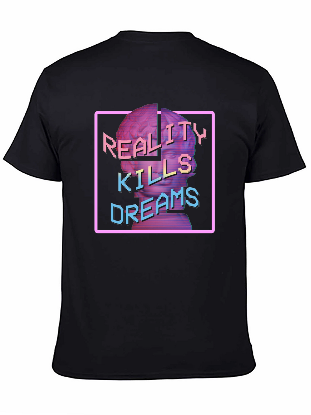 Reality Kills Dreams Graphic T-Shirt - Black