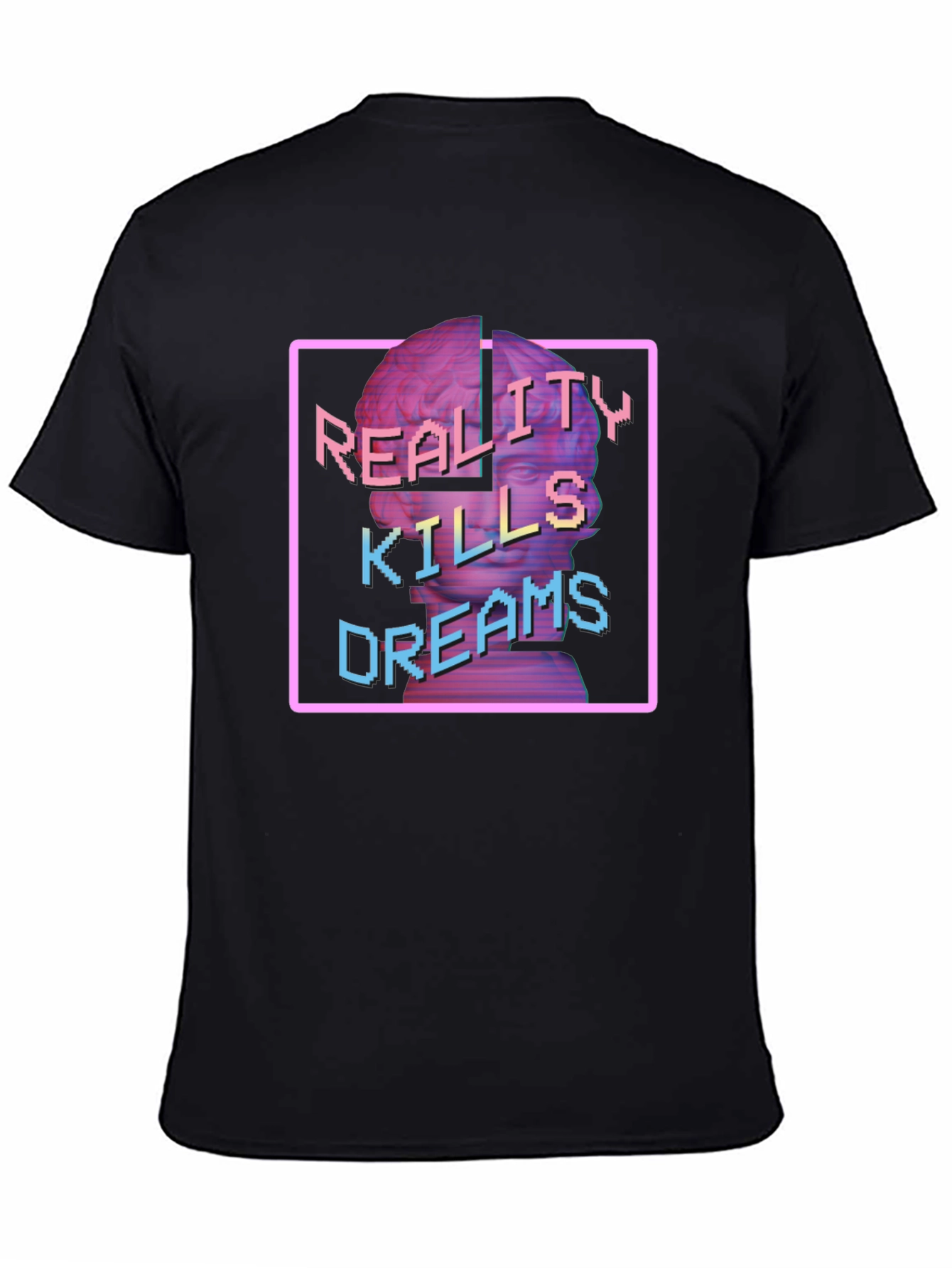 Reality Kills Dreams Graphic T-Shirt - Black