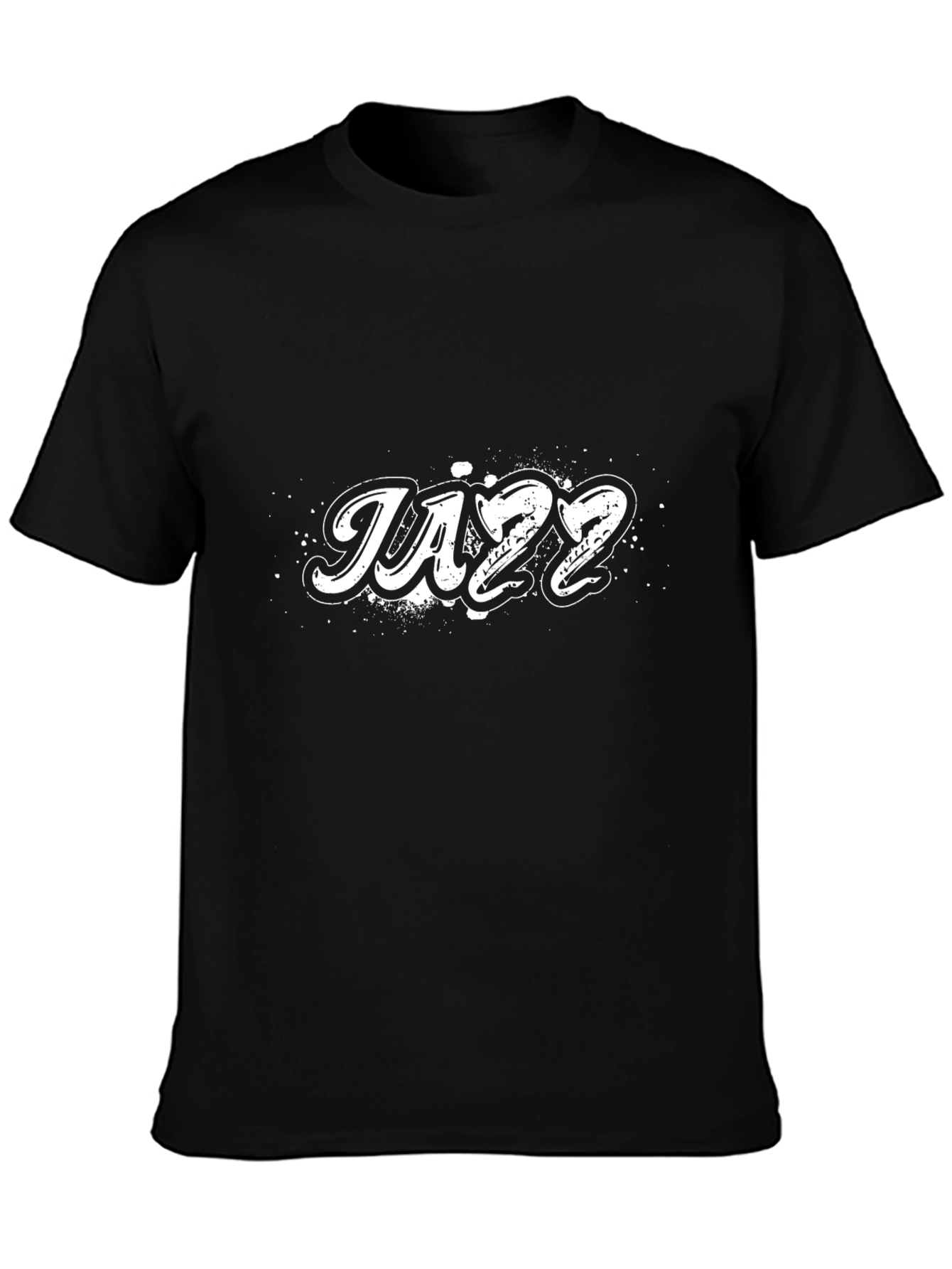 Jazz T-Shirt - Black Crew Neck Tee for Music Lovers