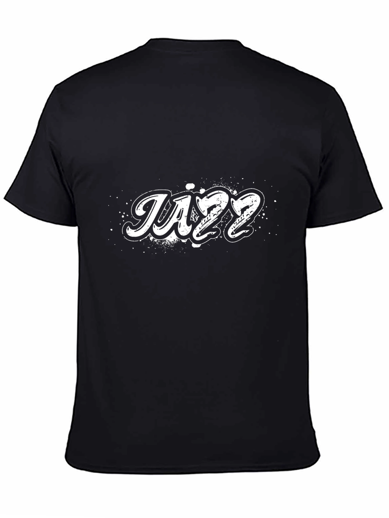 Jazz T-Shirt - Black Crew Neck Tee for Music Lovers