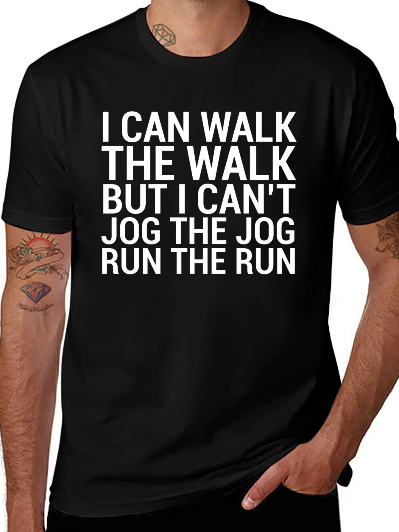 Funny Walk Jog Run Graphic T-Shirt
