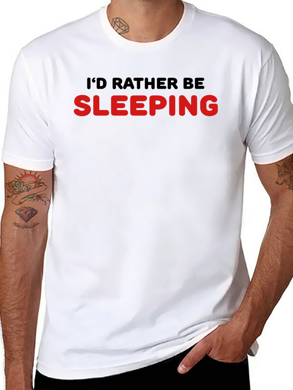 Id Rather Be Sleeping T-Shirt - Black