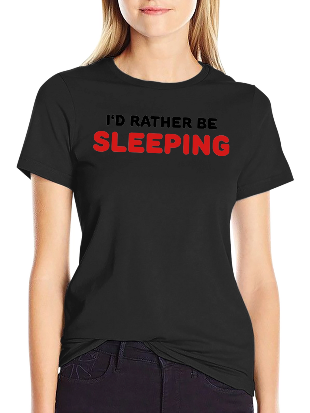 Id Rather Be Sleeping T-Shirt - Black