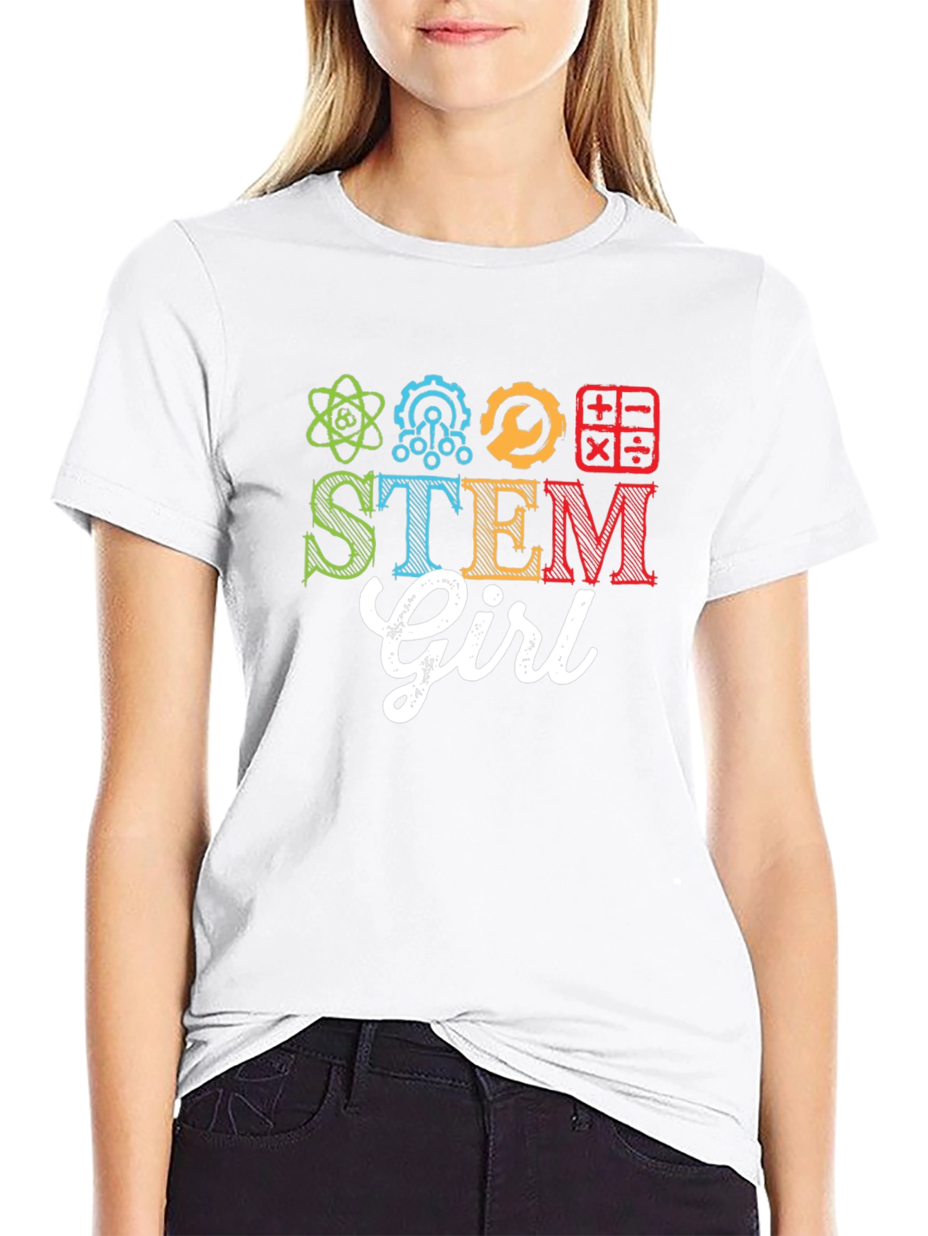 STEM Girl T-Shirt - Science Tech Engineering Math Tee