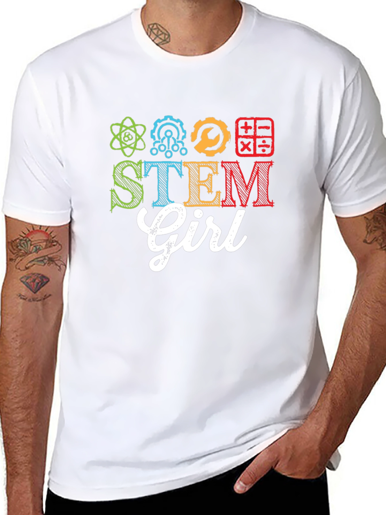 STEM Girl T-Shirt - Science Tech Engineering Math Tee