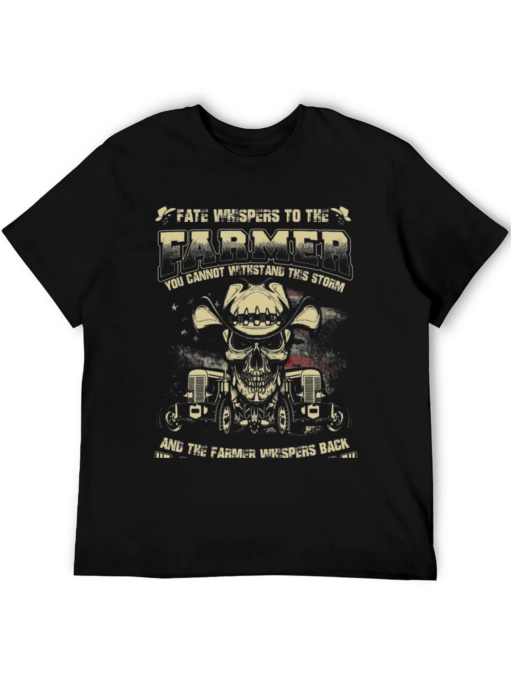Farmer Skull Graphic T-Shirt - Fate Whispers