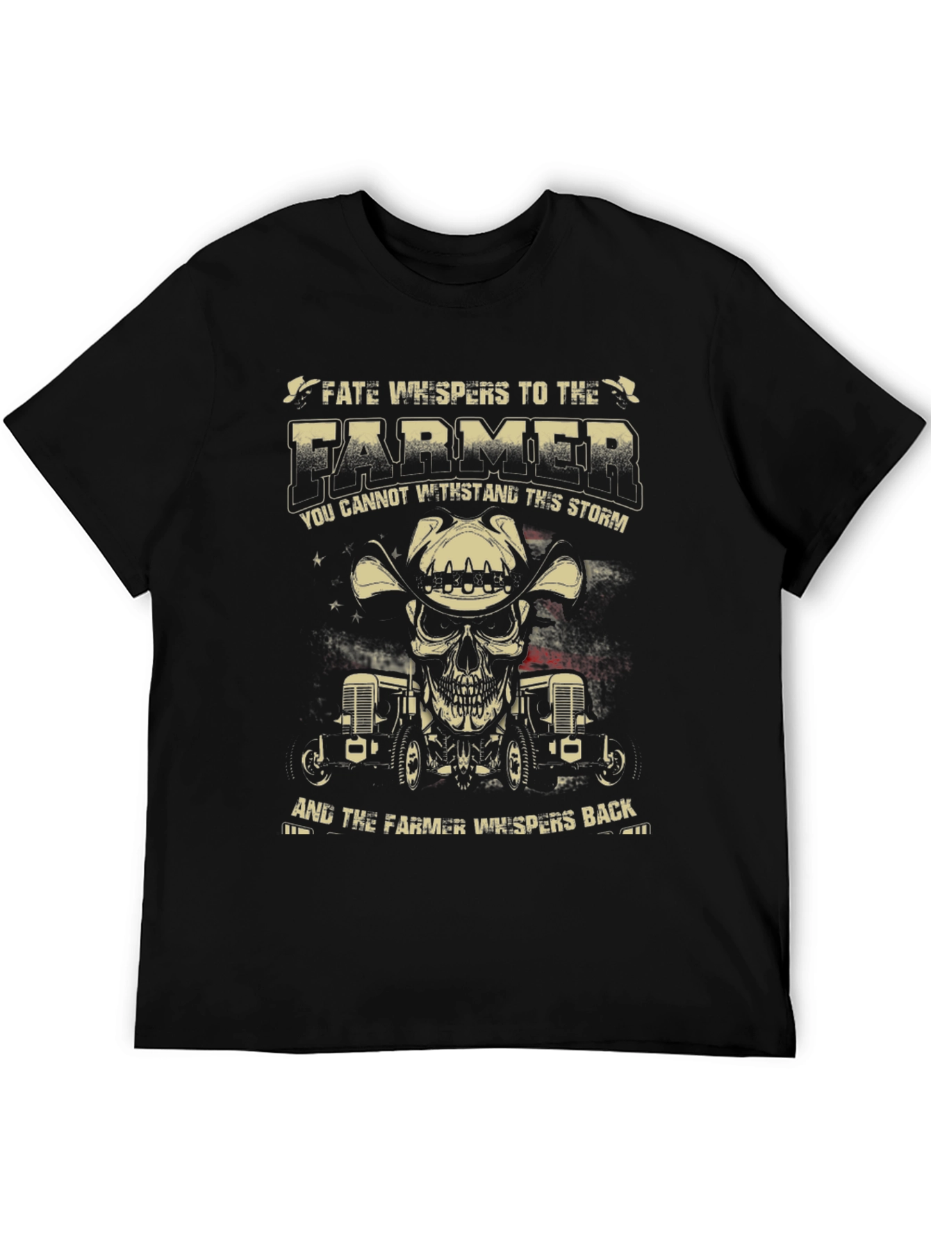 Farmer Skull Graphic T-Shirt - Fate Whispers