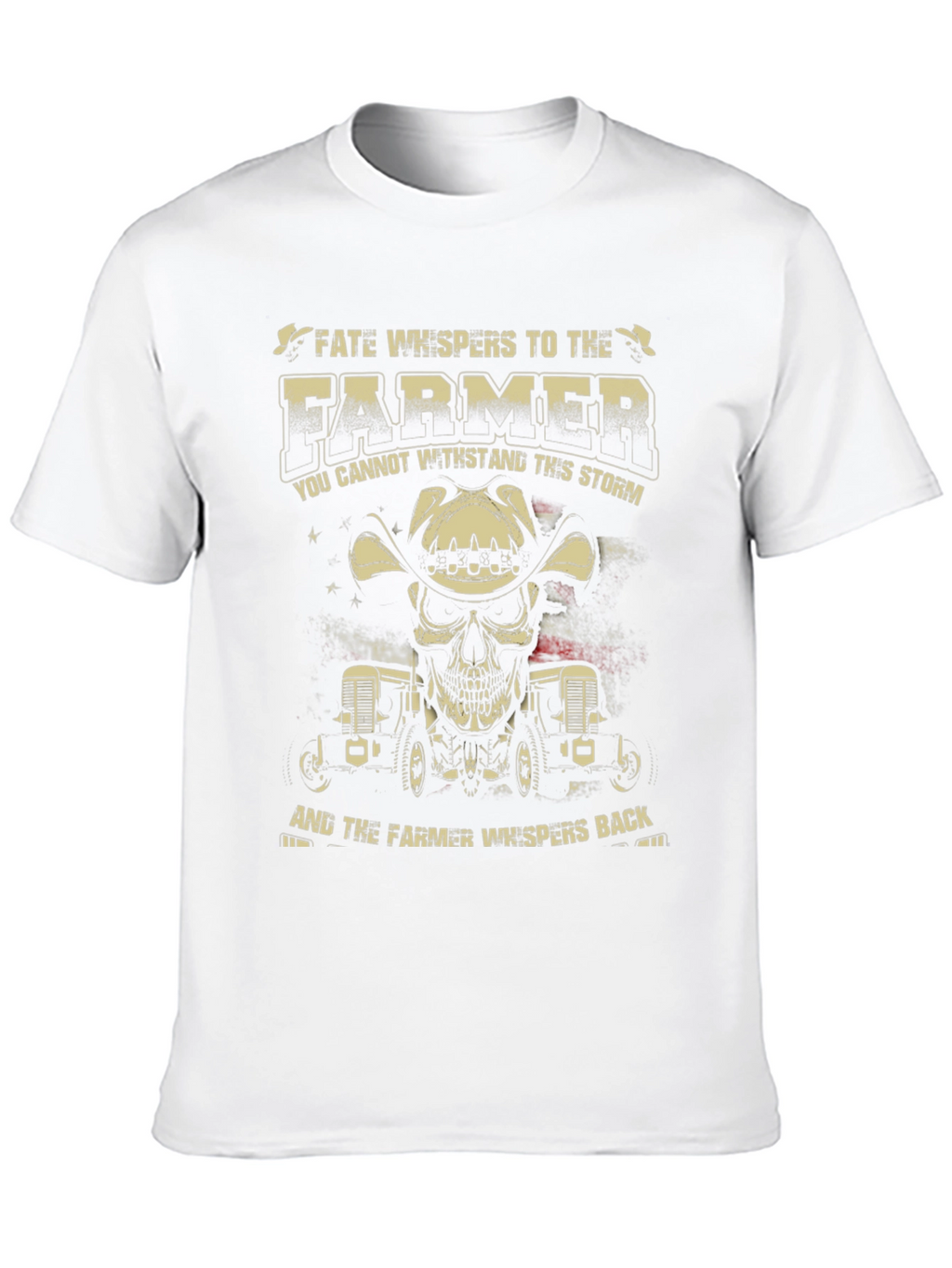 Farmer Skull Graphic T-Shirt - Fate Whispers