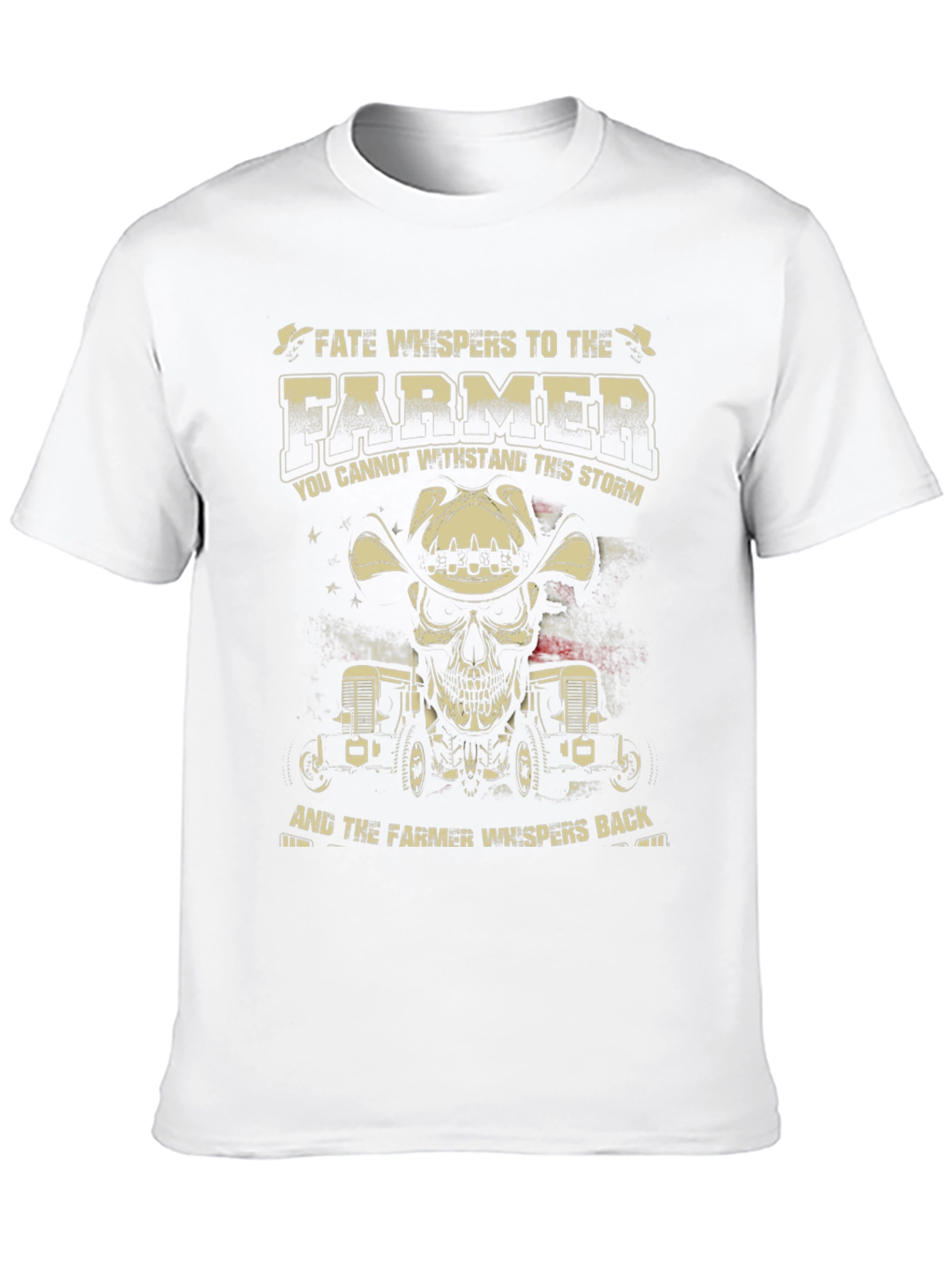 Farmer Skull Graphic T-Shirt - Fate Whispers