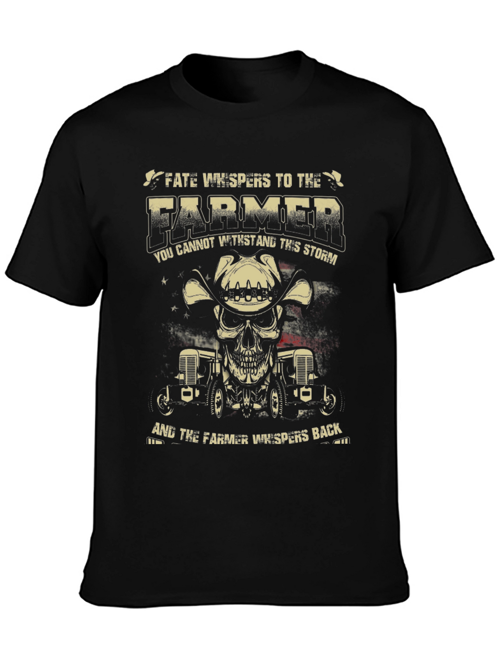 Farmer Skull Graphic T-Shirt - Fate Whispers