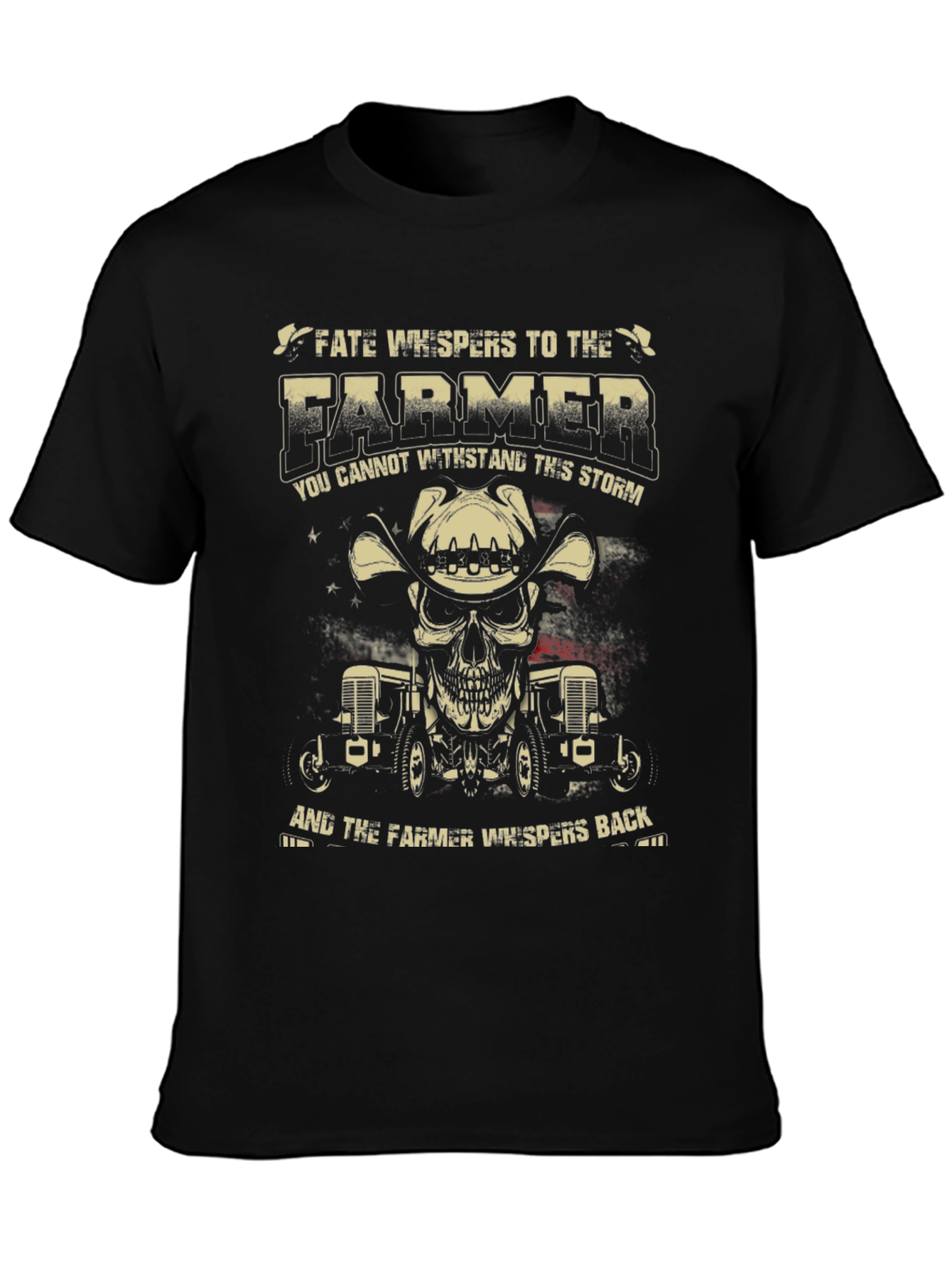 Farmer Skull Graphic T-Shirt - Fate Whispers