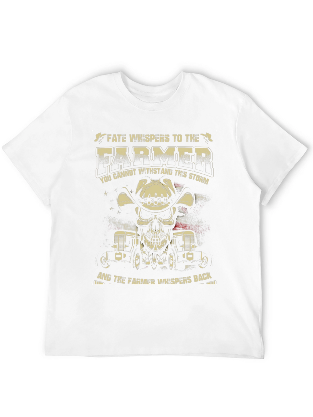 Farmer Skull Graphic T-Shirt - Fate Whispers