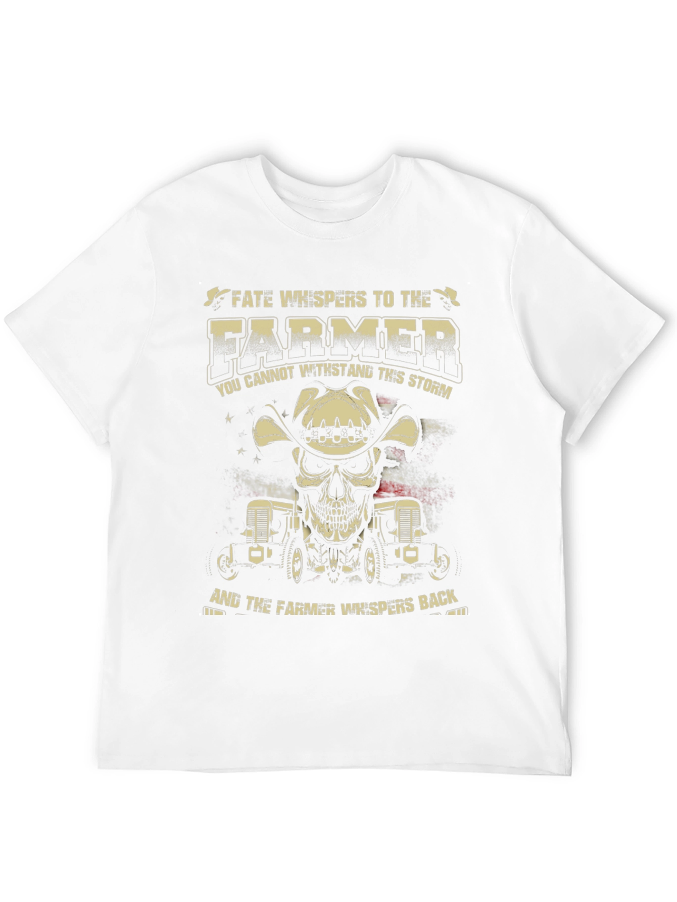 Farmer Skull Graphic T-Shirt - Fate Whispers