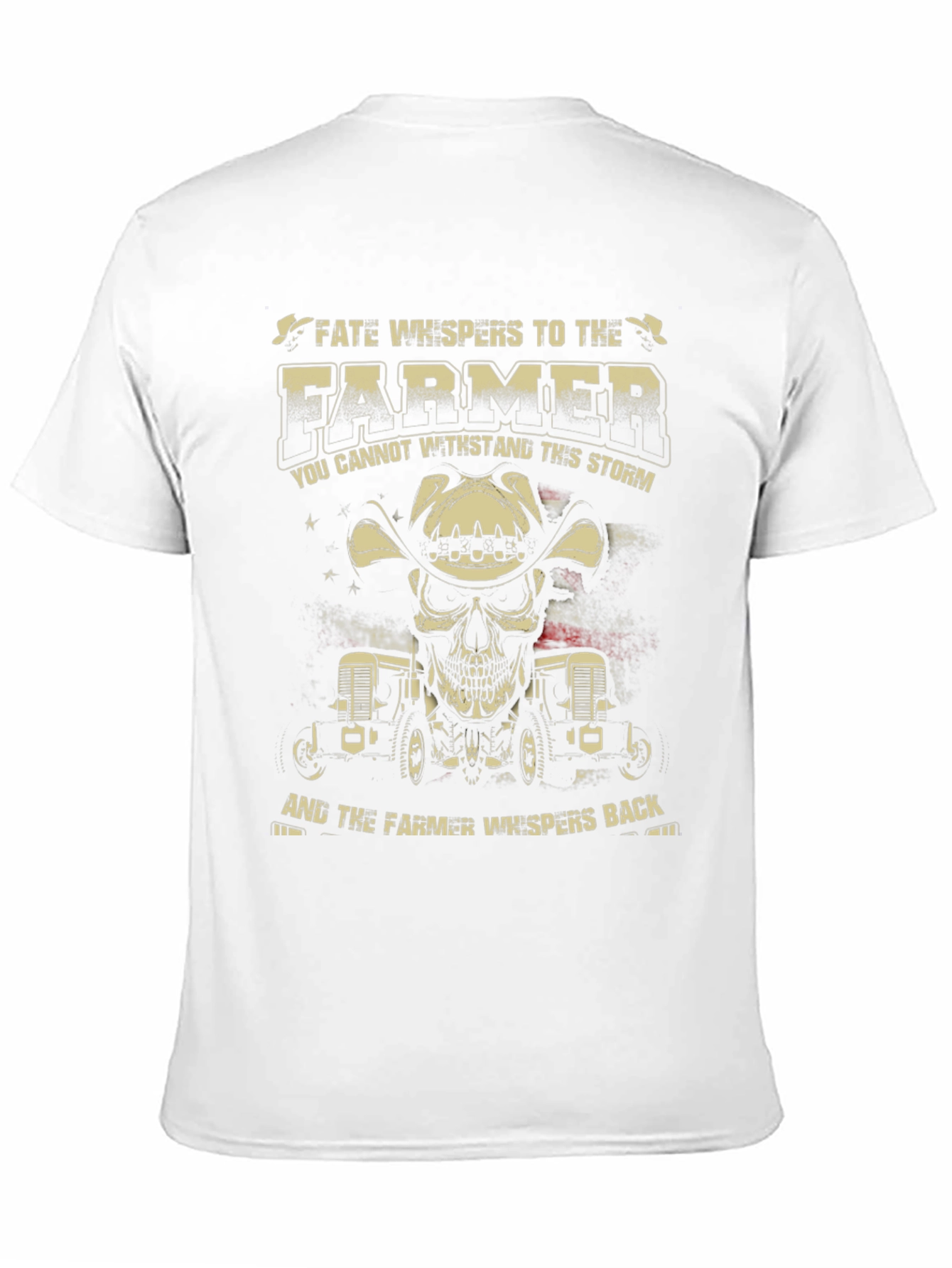 Farmer Skull Graphic T-Shirt - Fate Whispers