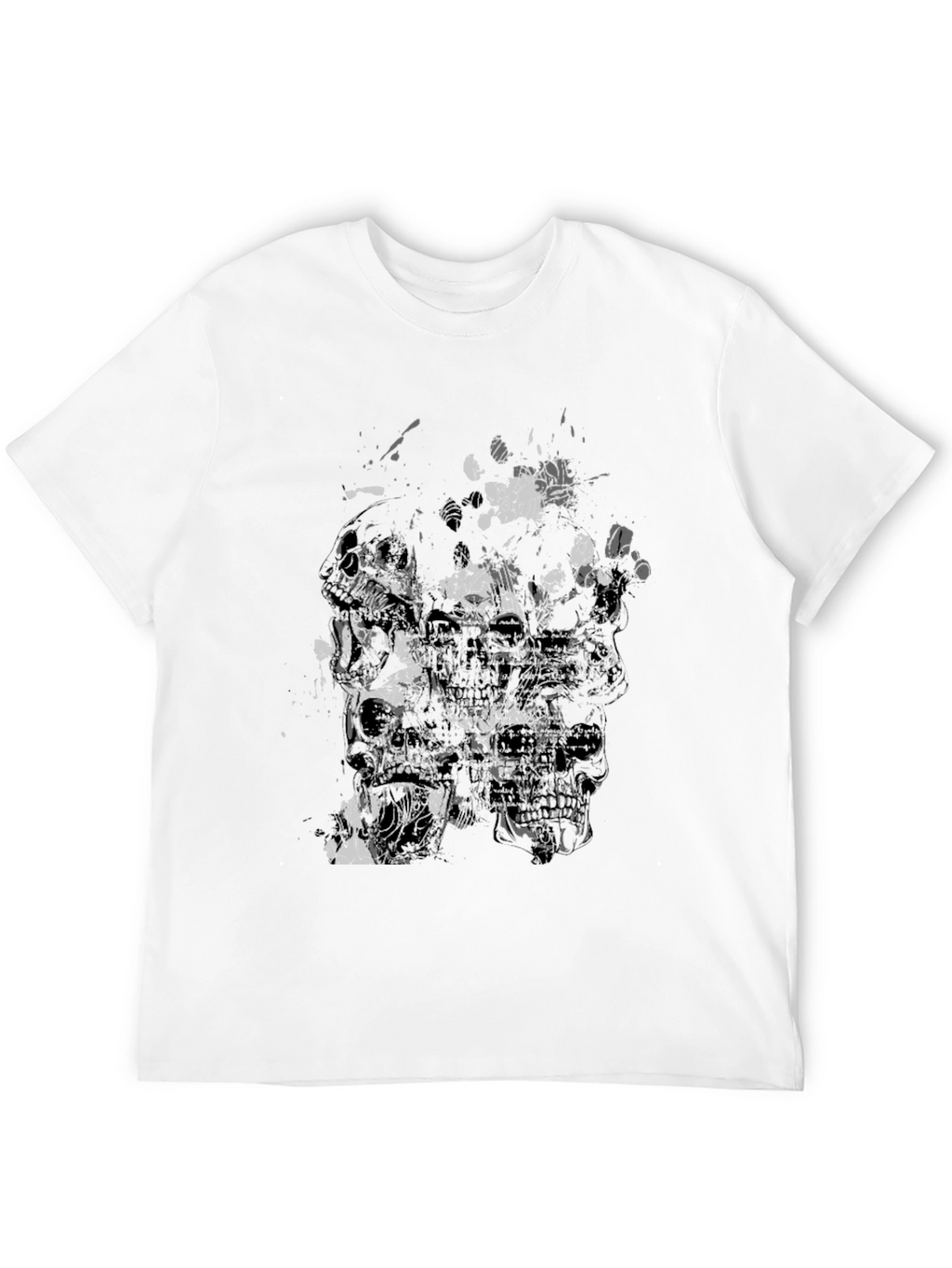 Skull Graphic Print Mens T-Shirt