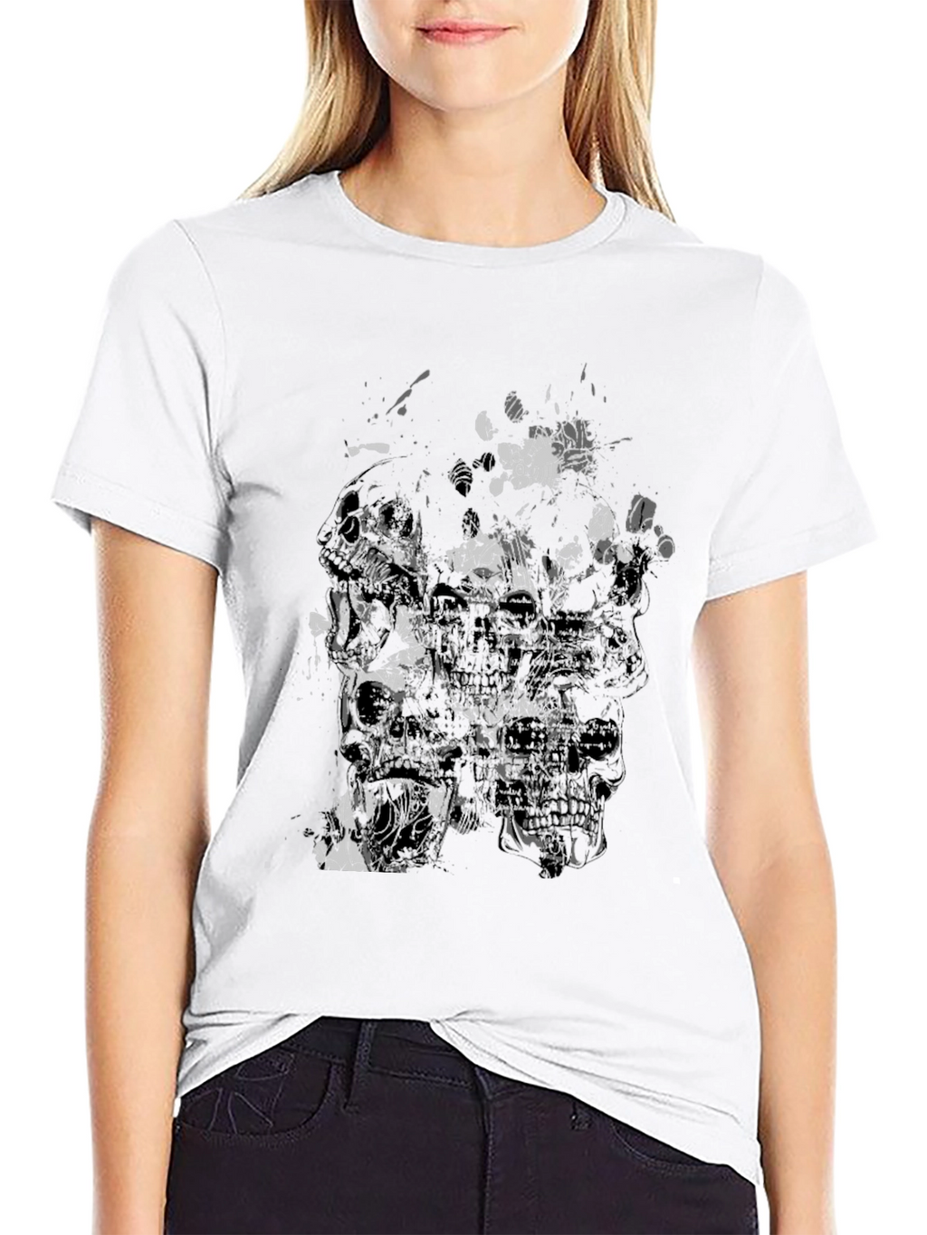 Skull Graphic Print Mens T-Shirt