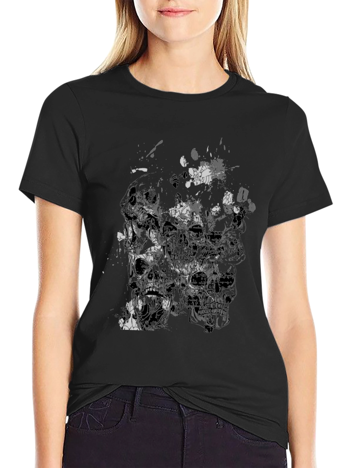 Skull Graphic Print Mens T-Shirt
