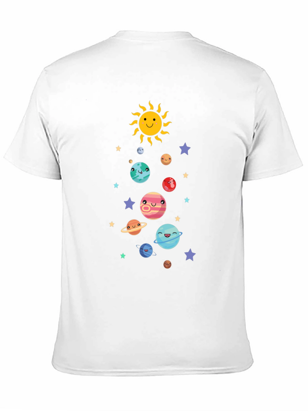 Cute Solar System Graphic T-Shirt