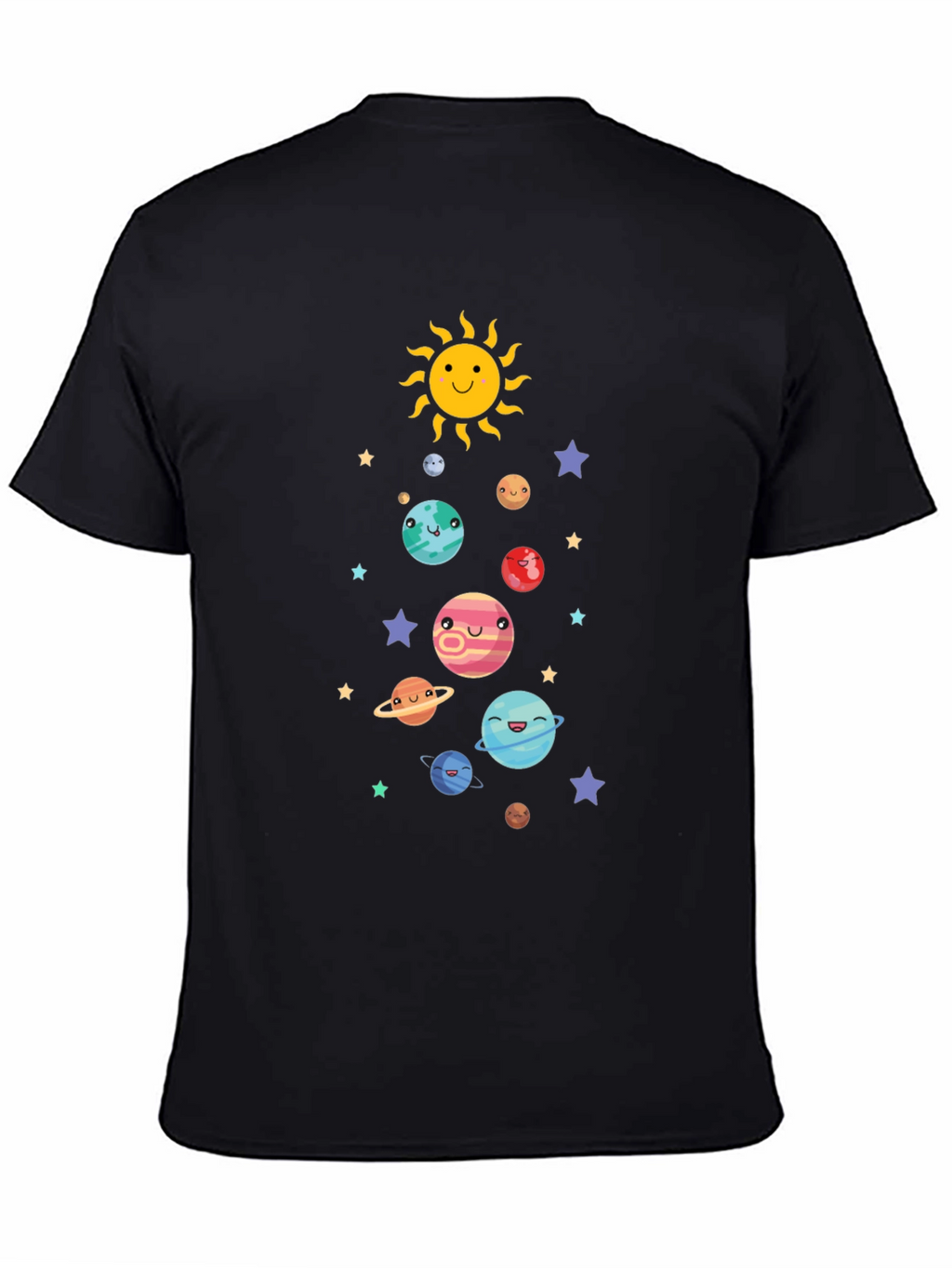 Cute Solar System Graphic T-Shirt