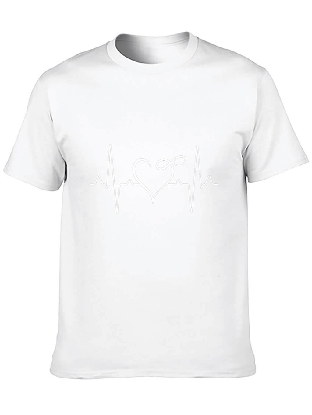 Heartbeat Love Black T-Shirt