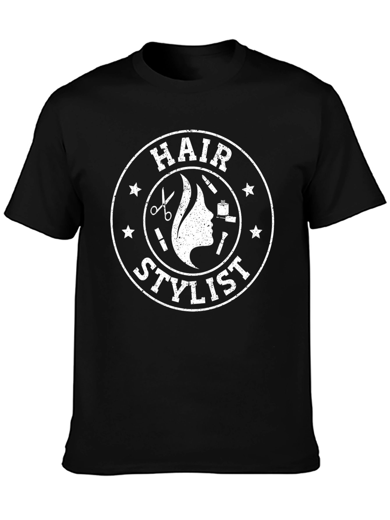 Hair Stylist T-Shirt - Unisex Black Cotton Tee