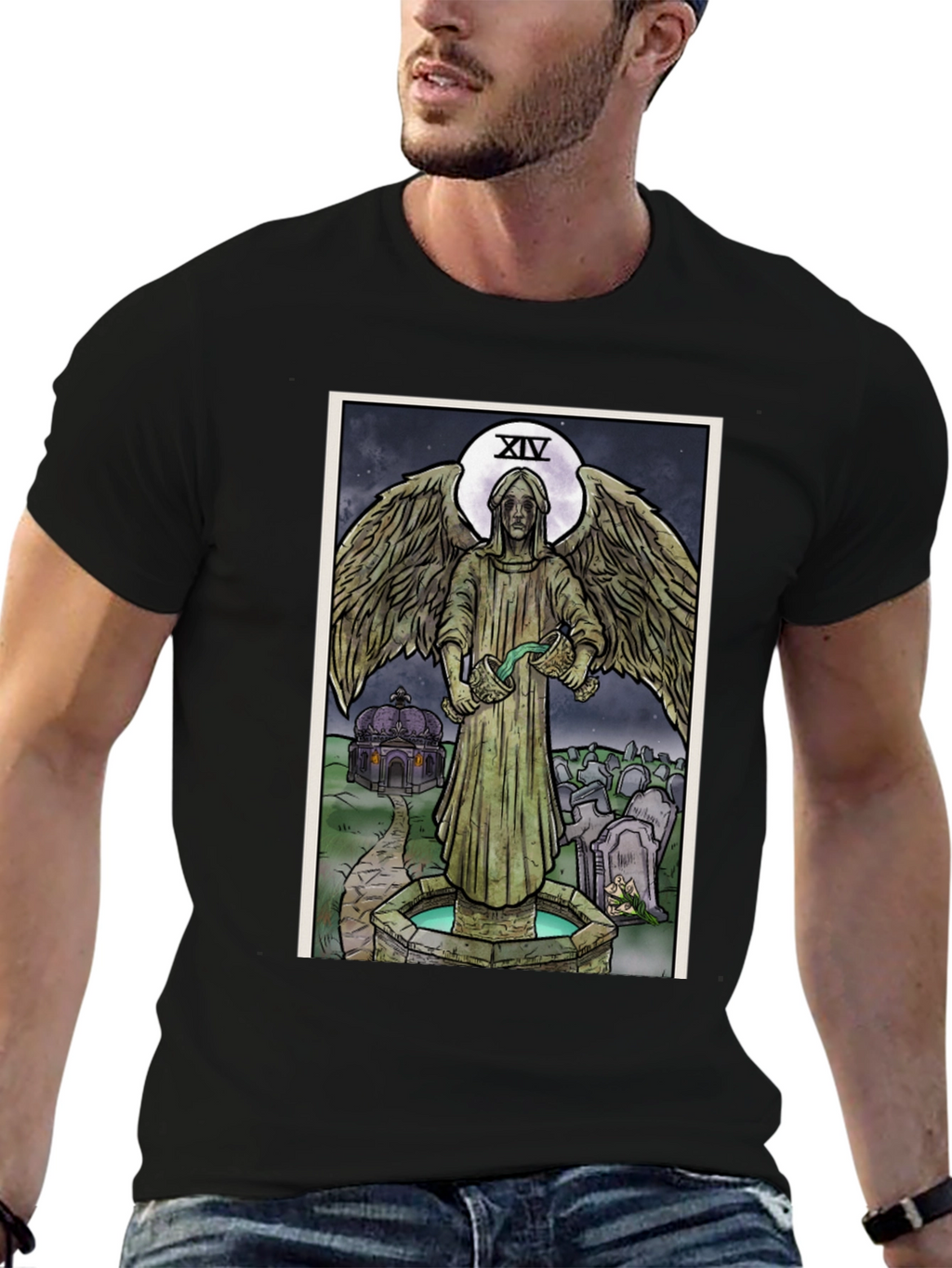 Angel Tarot Card T-Shirt - Unisex Graphic Tee