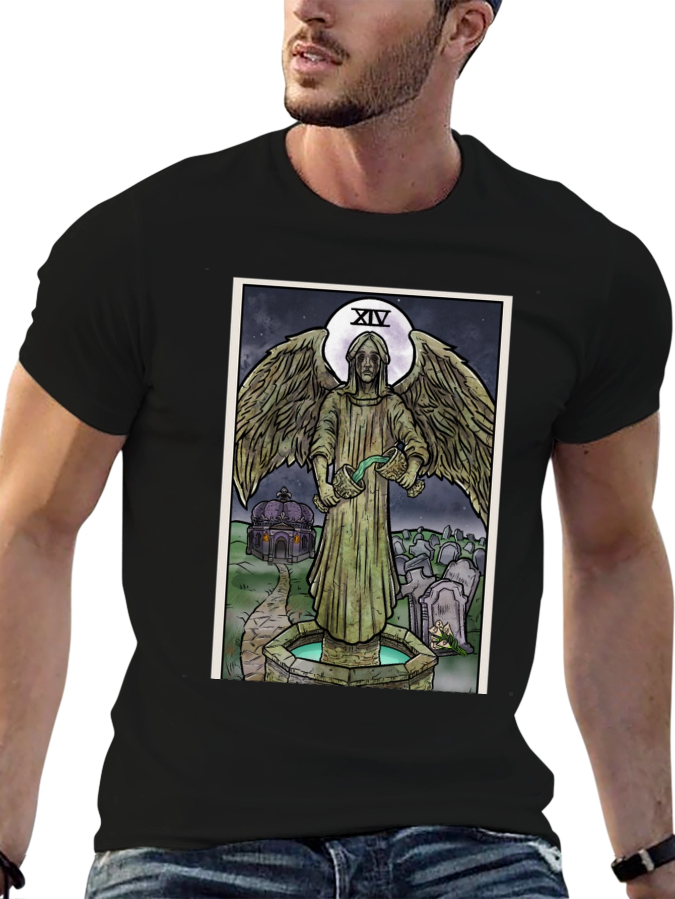 Angel Tarot Card T-Shirt - Unisex Graphic Tee