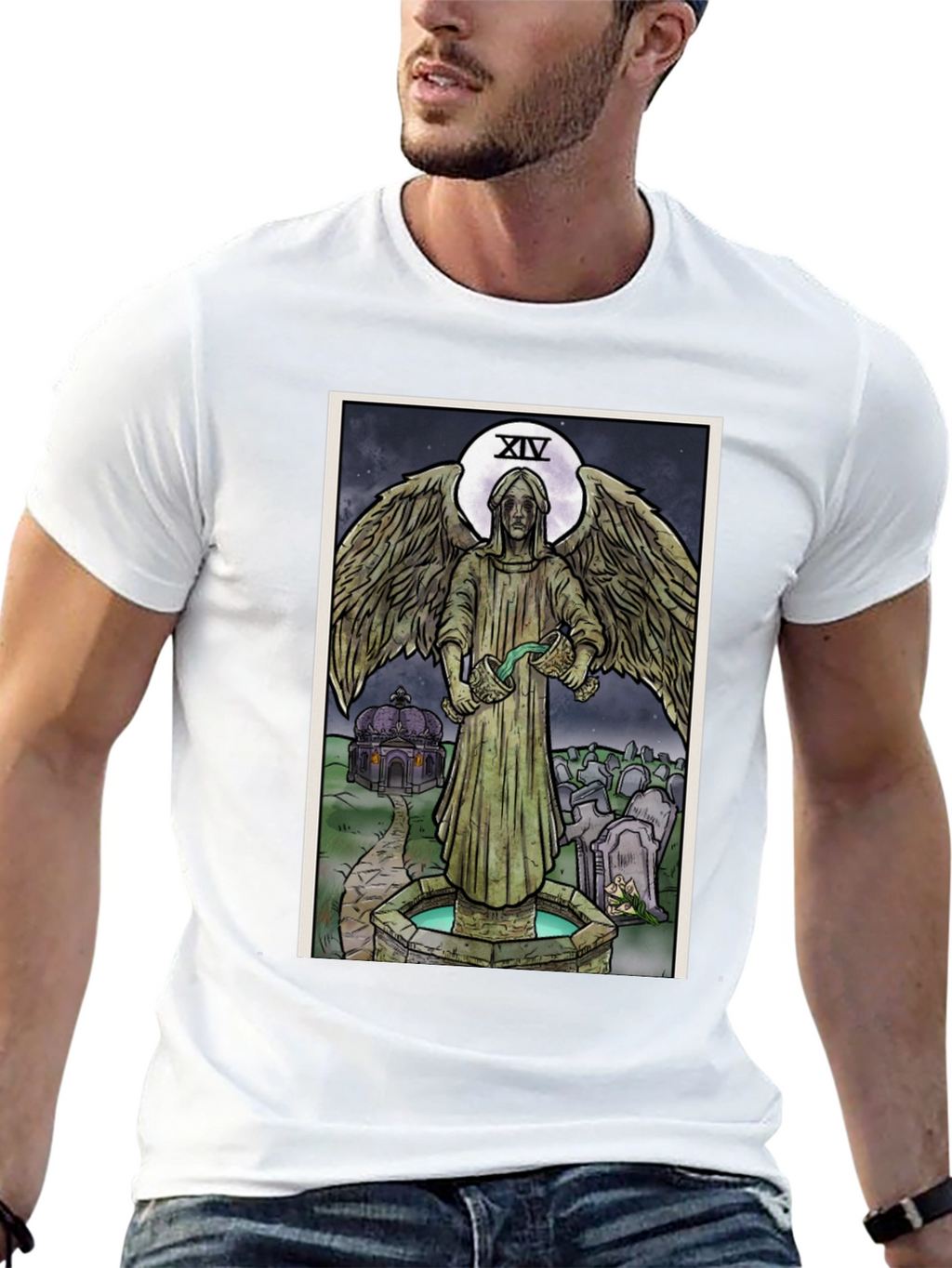 Angel Tarot Card T-Shirt - Unisex Graphic Tee