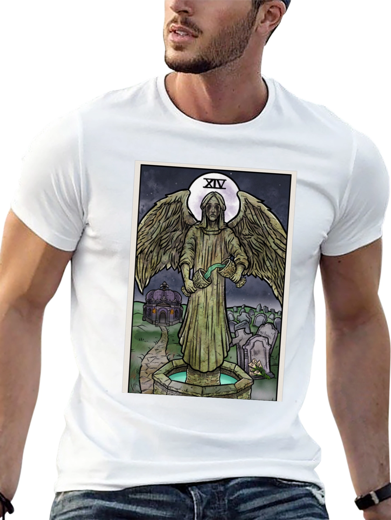 Angel Tarot Card T-Shirt - Unisex Graphic Tee