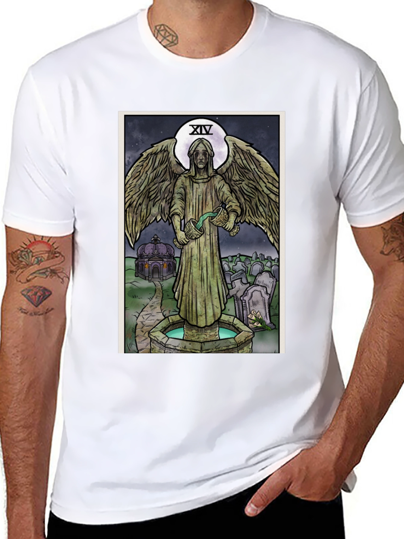 Angel Tarot Card T-Shirt - Unisex Graphic Tee