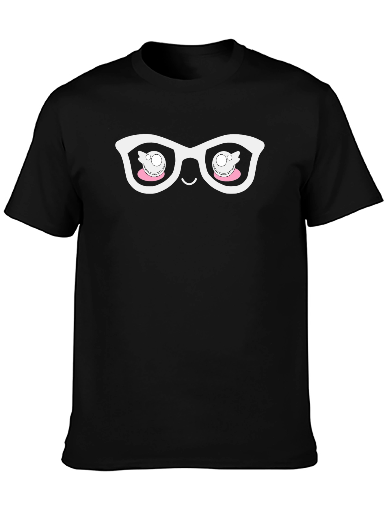 Quirky Eyeglasses Graphic Tee - Cool Fun Design