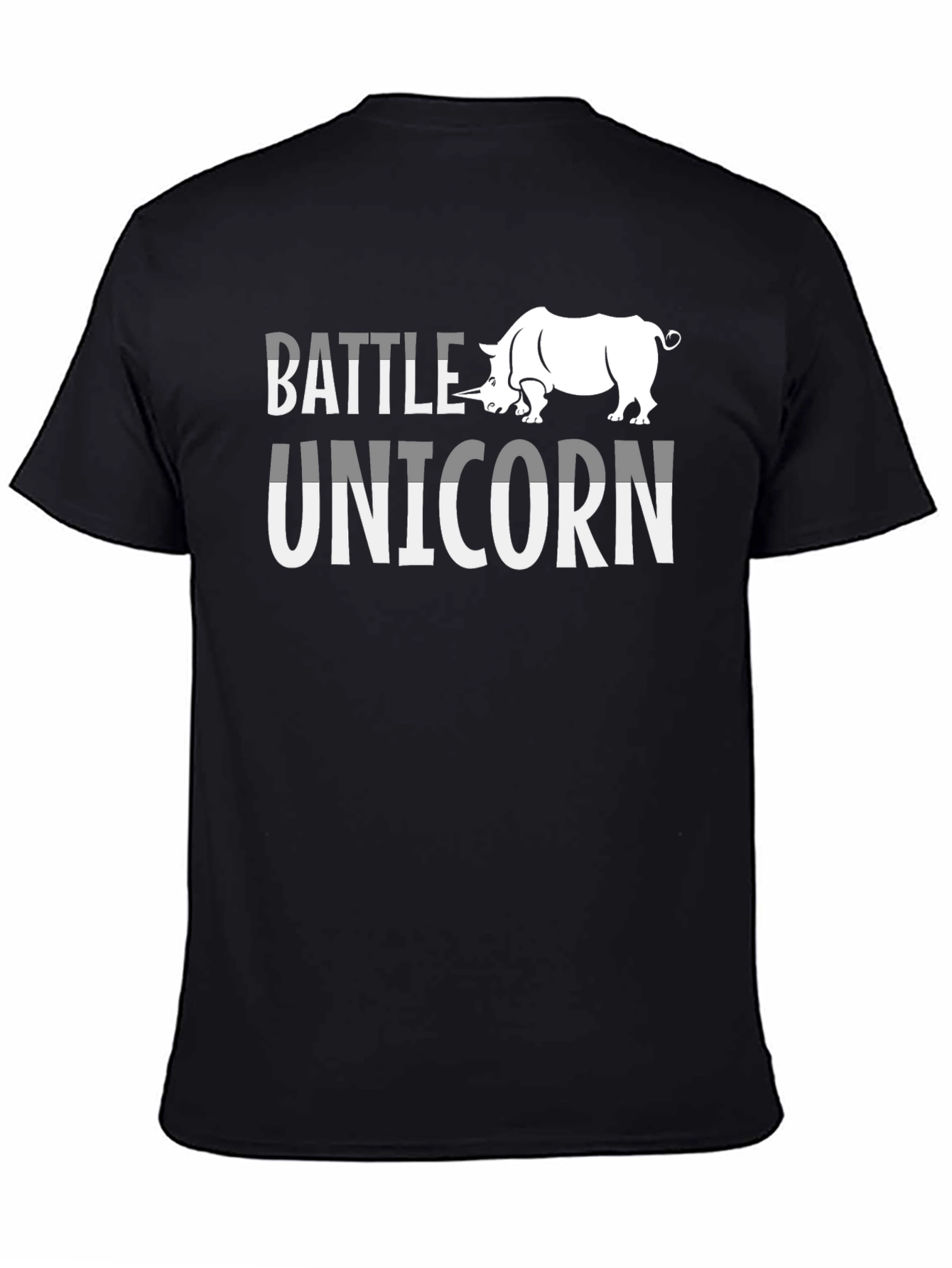 Battle Unicorn T-Shirt - Rhino Graphic Tee